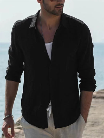 Men's Sustainable Shirt - Breathable, Lightweight All-Season Casual Wear