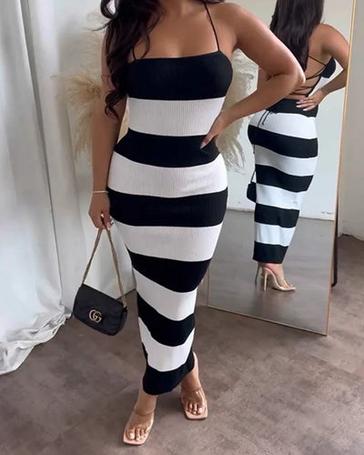 Elegant Summer Dress for Women with Printed Design