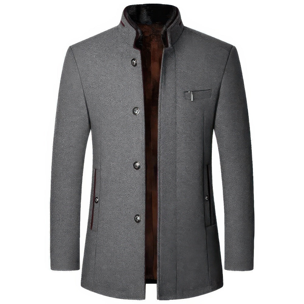 Men's casual trench coat jacket