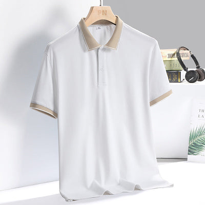 Men’s Polo Shirt – Breathable Blend – Standard Fit – Short Sleeve Contrast Collar