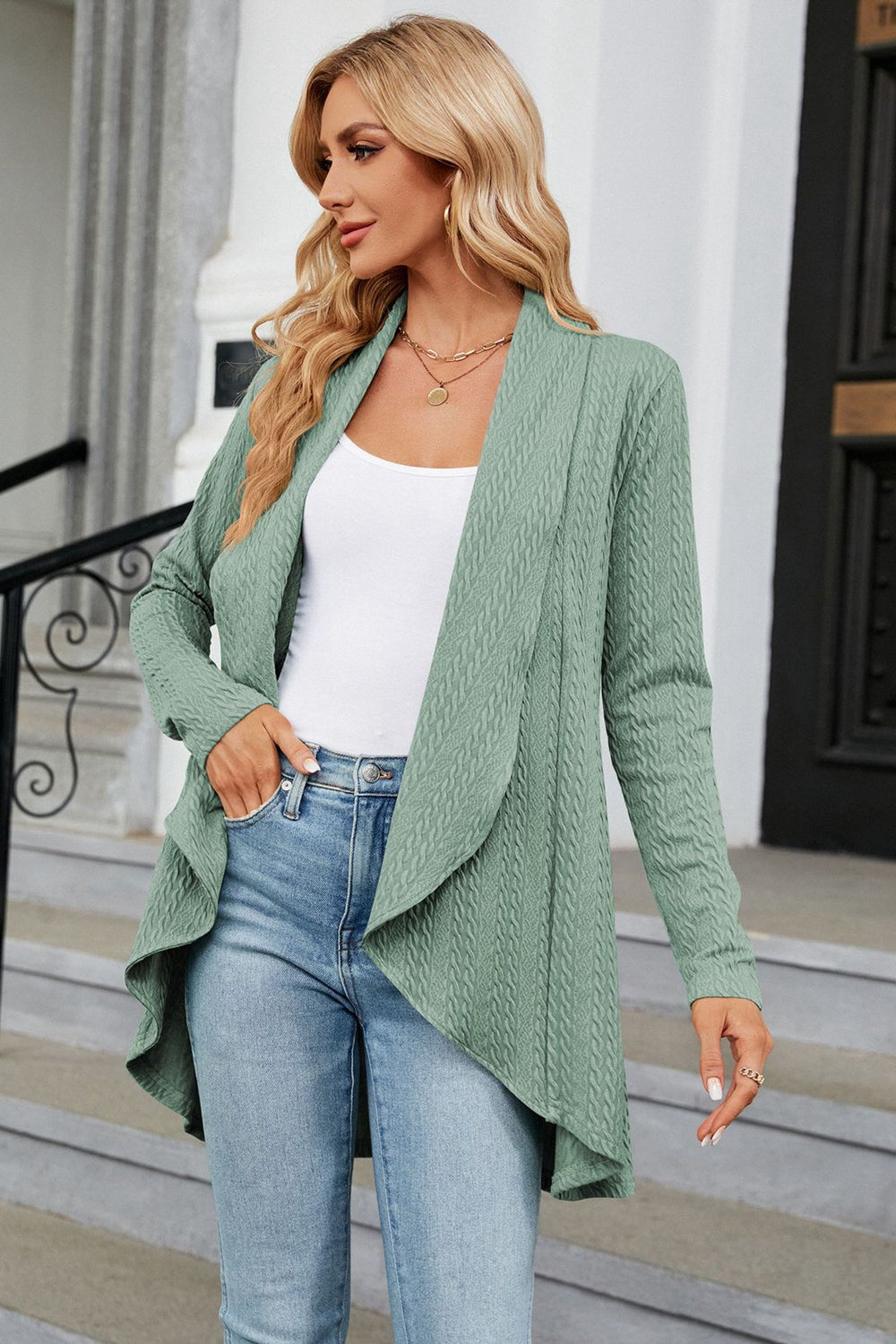 Women's casual open-front cardigan