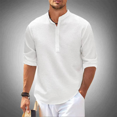 Lightweight Men's Mandarin Collar Shirt