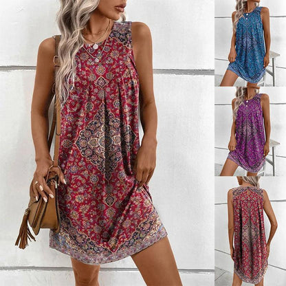 Elegant Floral Print Maxi Dress for Women