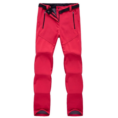 Fleece-lined softshell pants for women