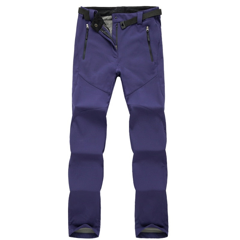 Fleece-lined softshell pants for women