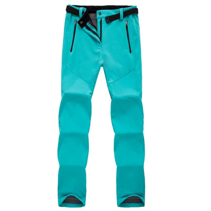 Fleece-lined softshell pants for women