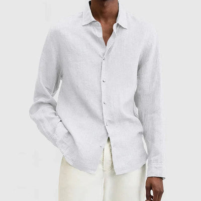 Men’s Button-Up Shirt – Relaxed Fit – Long Sleeve – Casual Style