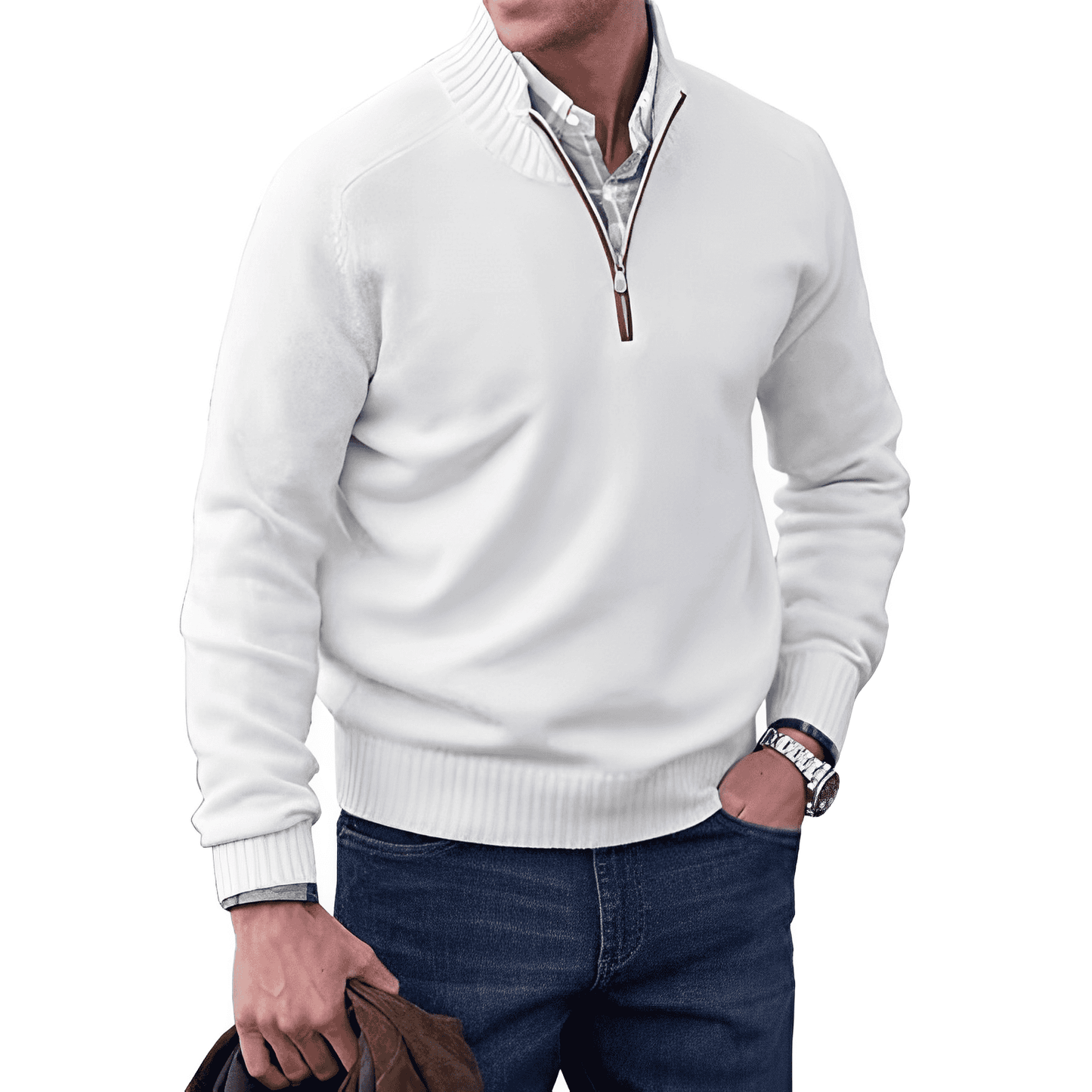 Men's comfortable long sleeve sweater