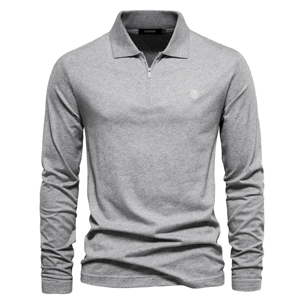 Men's long sleeve polo shirt