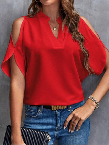 Elegant Off-Shoulder Blouse for Women with Half Sleeves