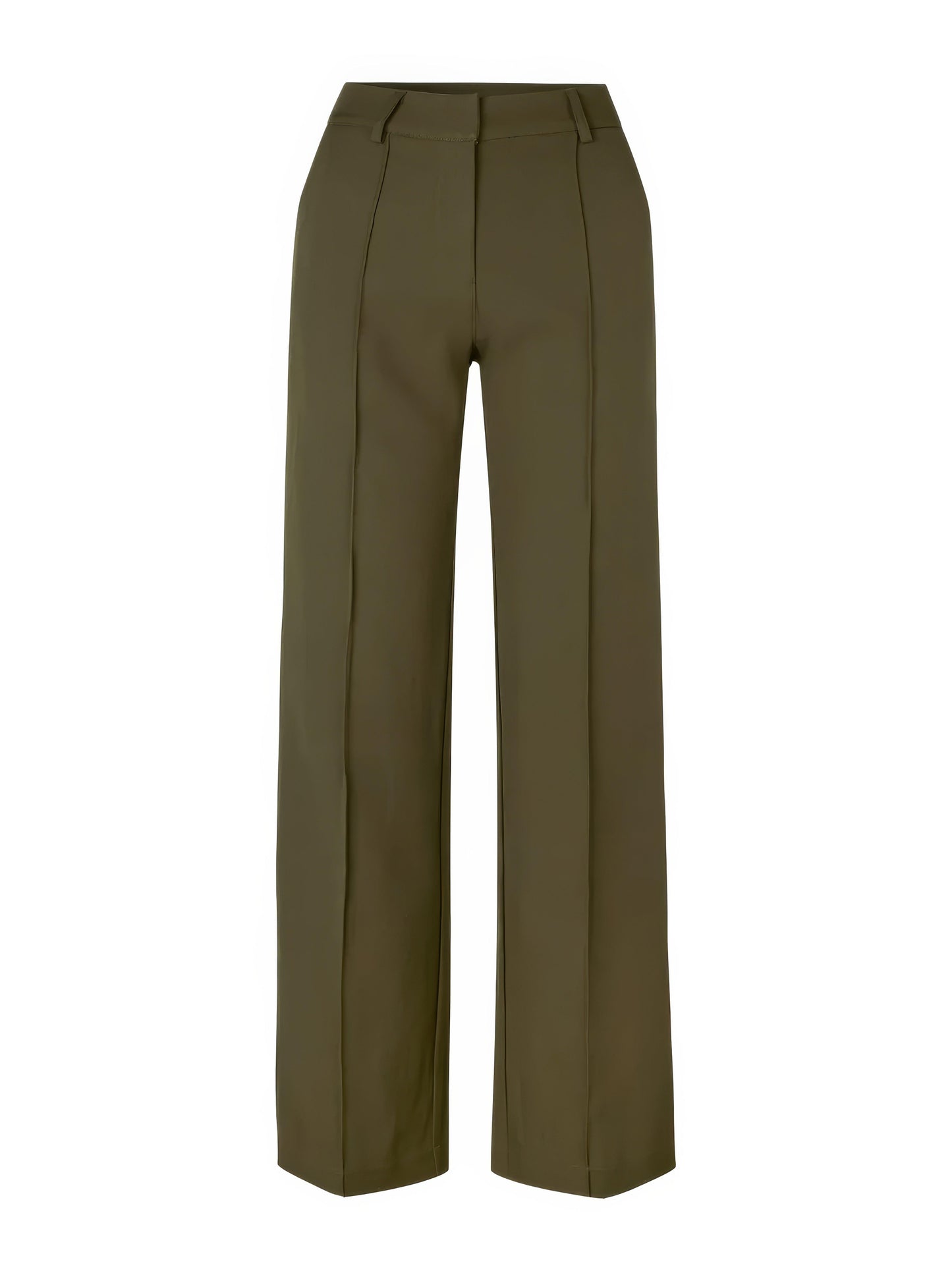 Women's High-Waisted Wide-Leg Trousers - Tailored Fit - Full Length - Elegant & Versatile