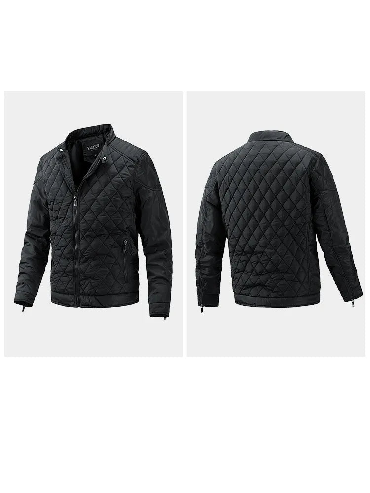 Men's long sleeve standard collar winter coat