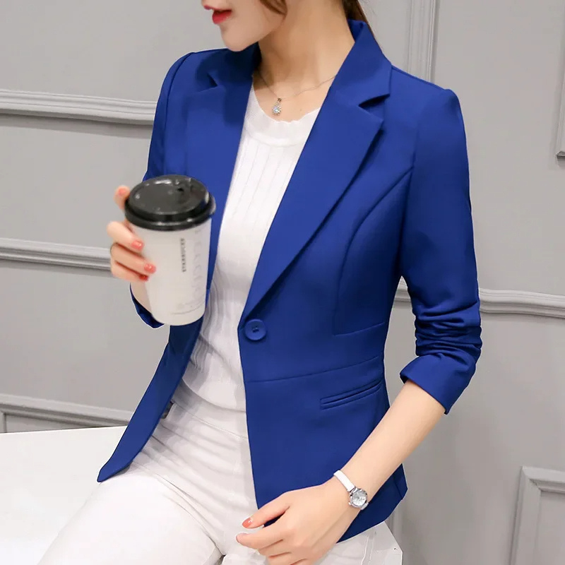 Women’s Blazer – Tailored Fit – Structured Silhouette – Single Button – Notched Lapel