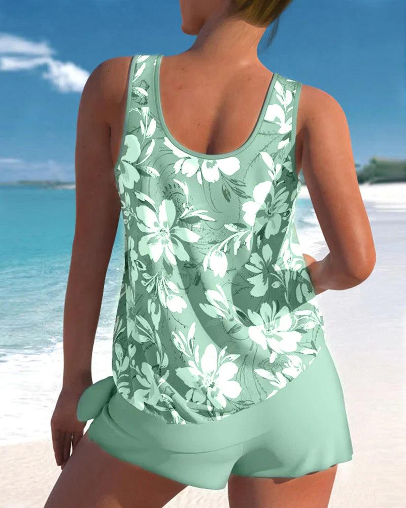 Women's Tankini Swimsuit – Stylish Two-Piece Swimwear Set