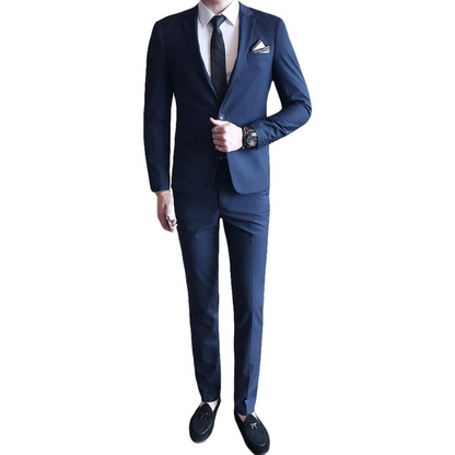 Men's Business Suit - Classic Fit - High Performance Fabric - Professional Formal Wear