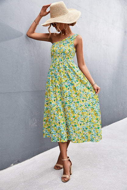 Women's Off-Shoulder Floral Print Dress