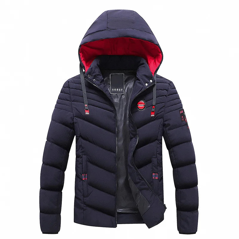 Mens windproof winter jacket