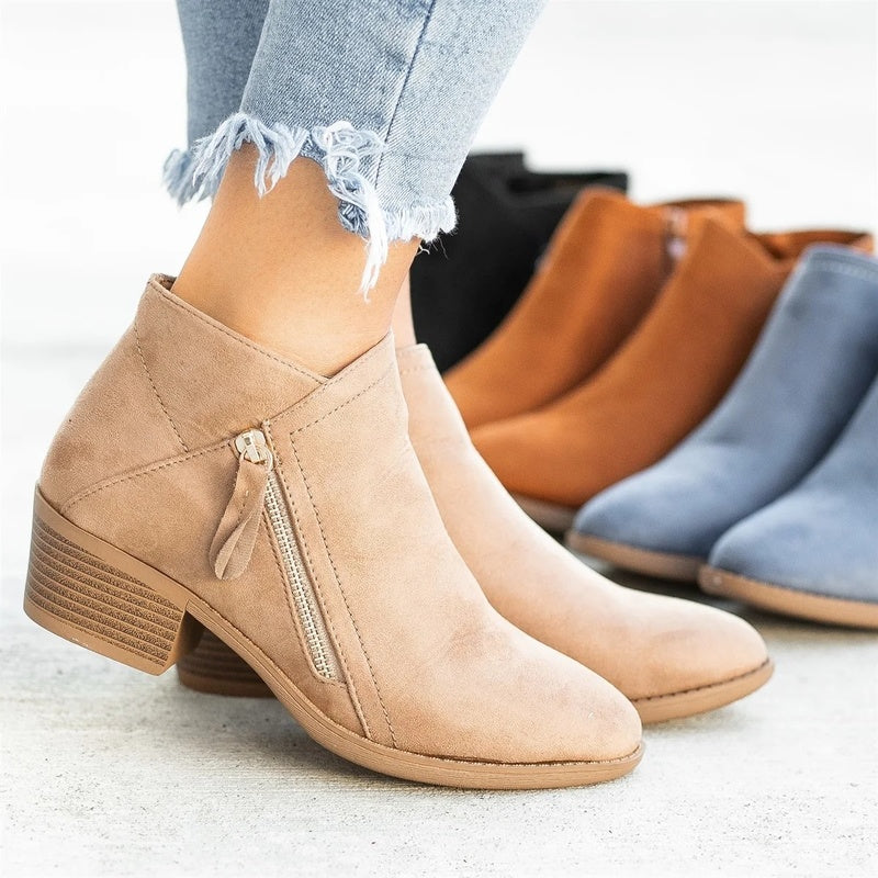 Women's Leather Ankle Boots | Stylish & Comfortable