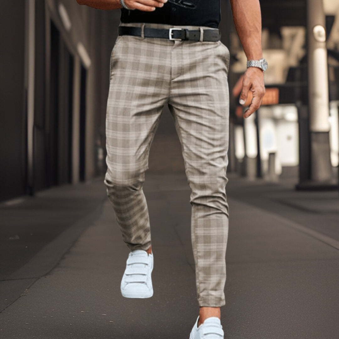 Men's stylish pants with retro print