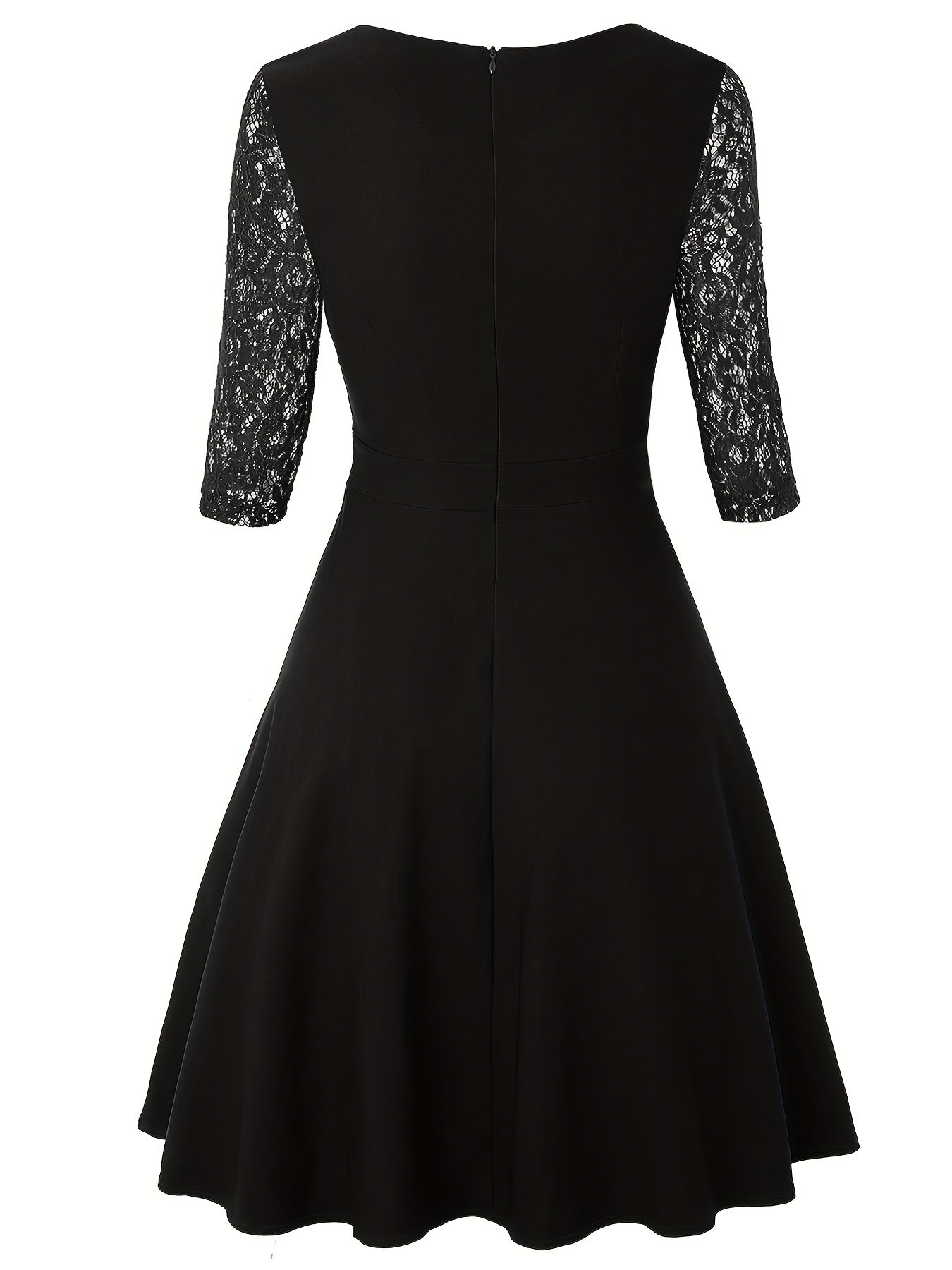 Elegant Women's Dress with Lace Detail - Perfect for Formal Occasions