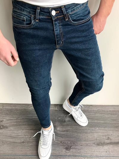 Men's Skinny Jeans - Slim Fit Stretch Denim - Modern Casual Wear