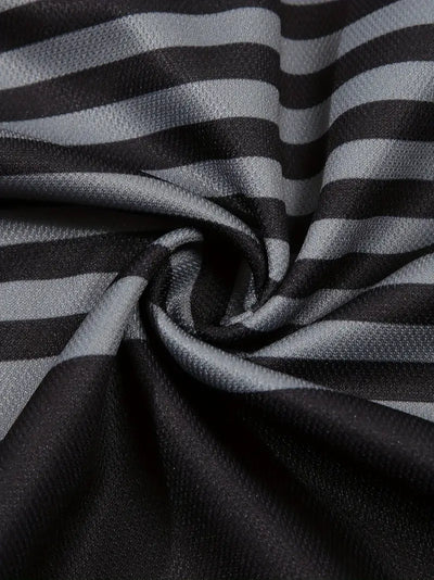 Men’s Polo Shirt - Slim Fit - Striped Design - Short Sleeve Casual Wear