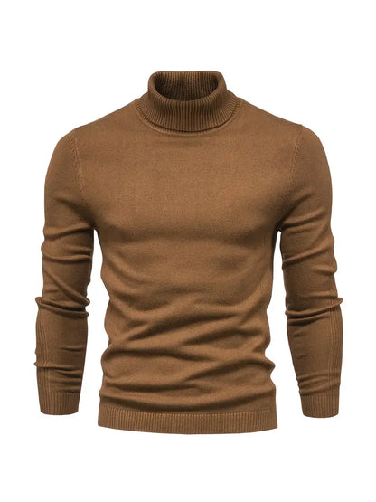 Men's casual pullover with turtleneck for men