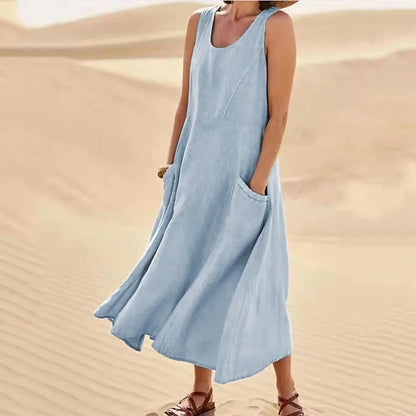 Women's Summer Dress – Short Sleeve Elegant Casual Dress