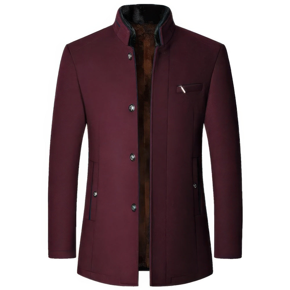 Men's casual trench coat jacket