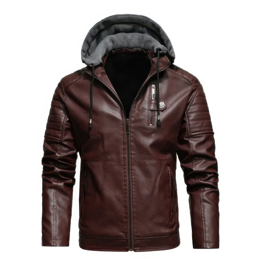 Men's casual hooded coat