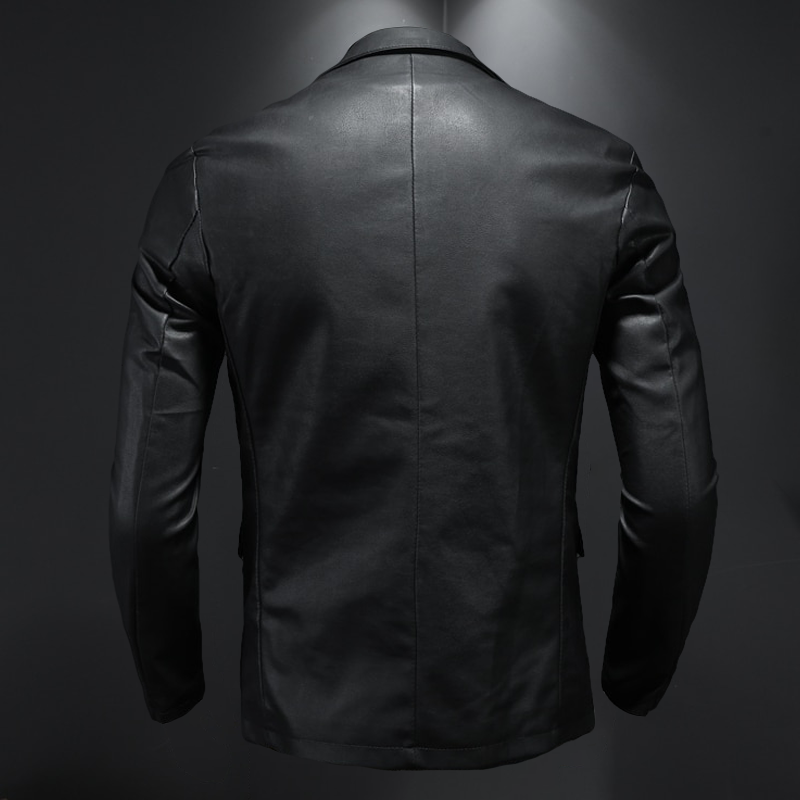 Men's elegant leather jacket for men