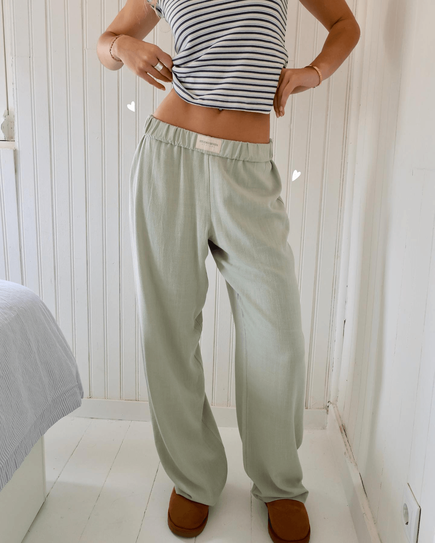 Women's Lounge Trousers - Relaxed Fit - Elastic Waistband - Soft & Lightweight