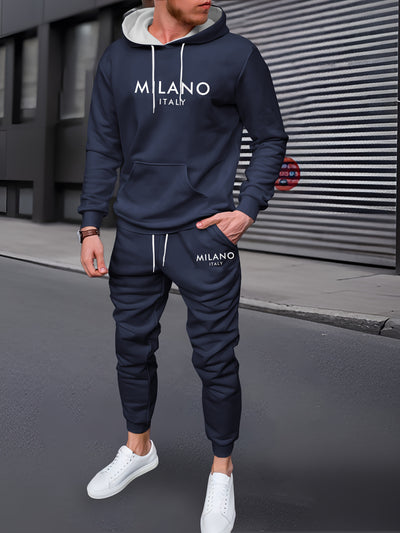 Milano Italy hoodie and jogger set for men