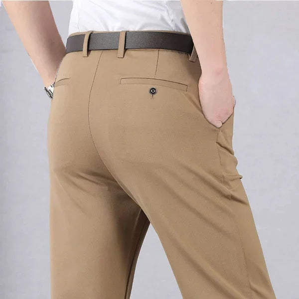 Men's stretchy formal trousers