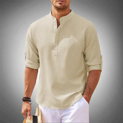 Lightweight Men's Mandarin Collar Shirt