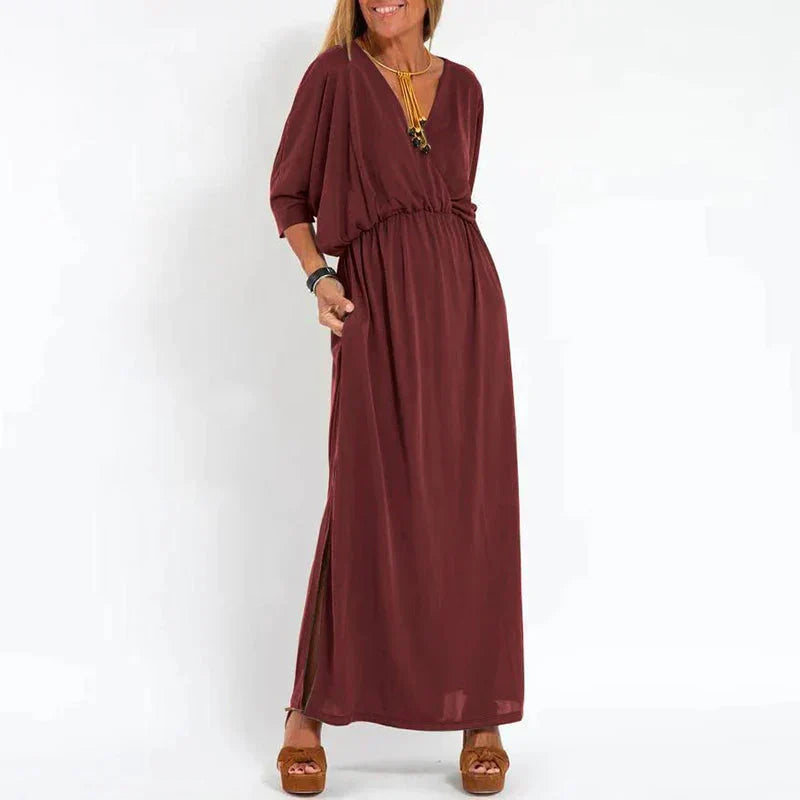 Women’s Summer Dress – Round Neck Sleeveless Casual Wear