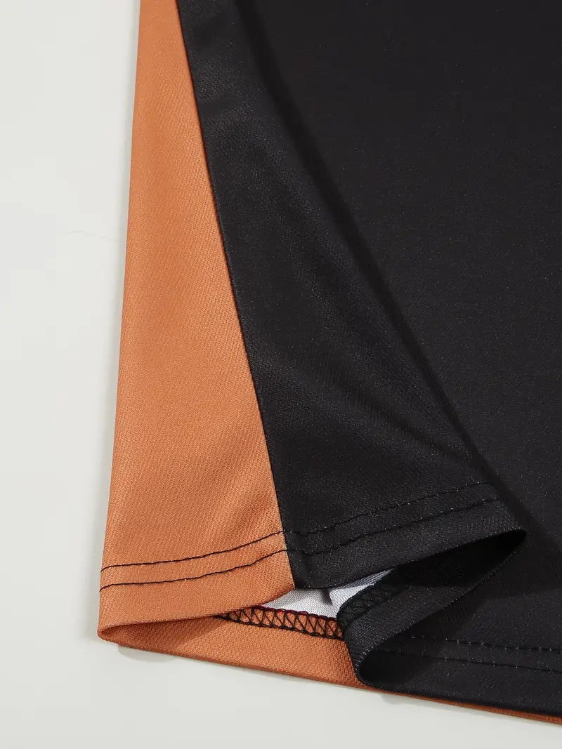Men’s Polo Shirt - Slim Fit - Striped Design - Short Sleeve Casual Wear