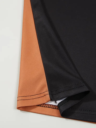 Men’s Polo Shirt - Slim Fit - Striped Design - Short Sleeve Casual Wear