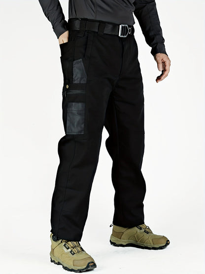 Men’s Cargo Pants - Durable Fabric - Multi-Pocket Utility - Relaxed Fit Workwear