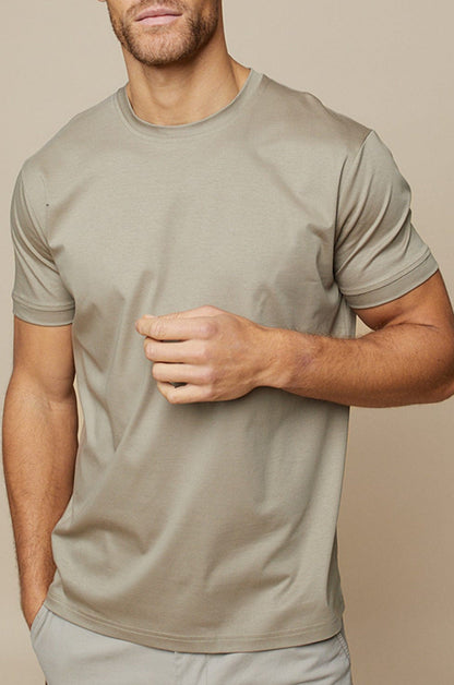 Men’s Crew Neck T-Shirt - Soft Cotton Blend - Relaxed Fit - Short Sleeve Casual Wear