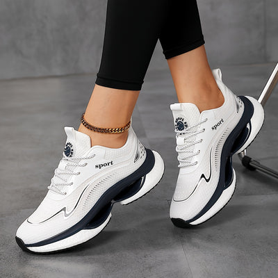 Sports sneakers with cushioned sole for women