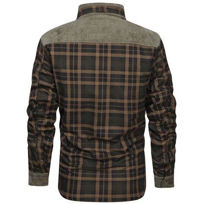 Men's stripe flannel jacket