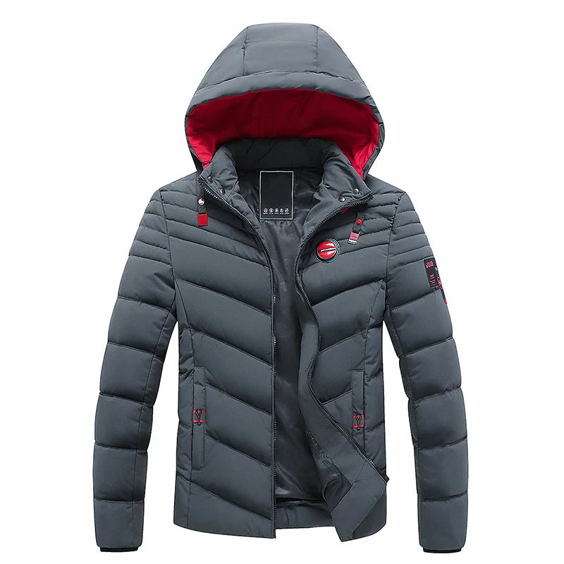 Mens windproof winter jacket