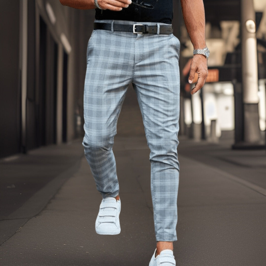 Men's stylish pants with retro print