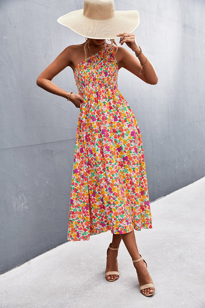 Women's Off-Shoulder Floral Print Dress