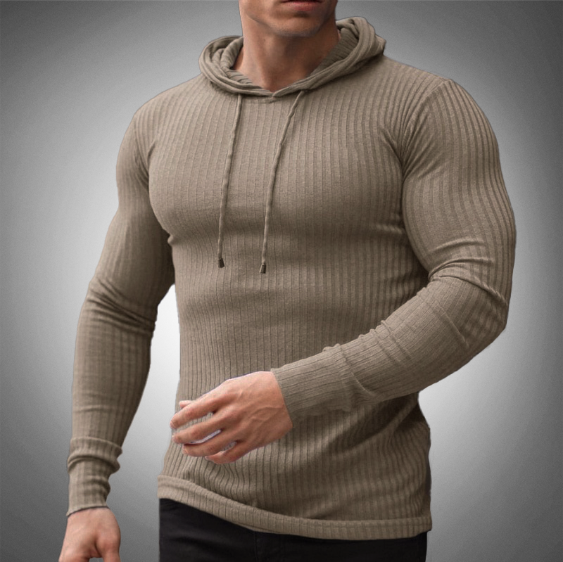 Men's sweater with slim knit