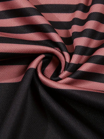 Men’s Polo Shirt - Slim Fit - Striped Design - Short Sleeve Casual Wear