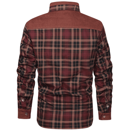 Men's stripe flannel jacket