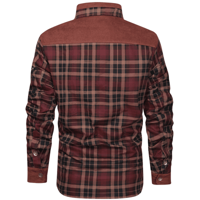 Men's stripe flannel jacket