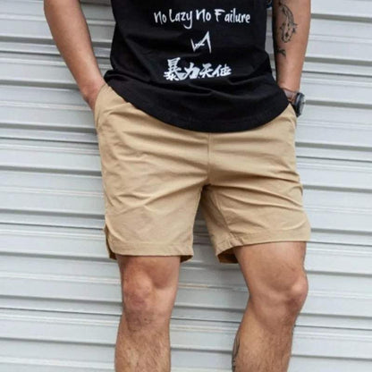 Men’s Casual Shorts - Lightweight Relaxed Fit - Elastic Waist with Drawstring - Above Knee